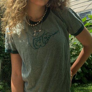 Green Peace Ringer T-shirt